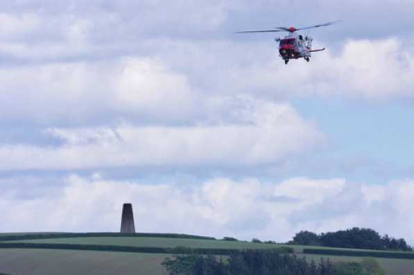 01 May 2020 - 17-02-44 
Coming in from the sea, one of the Coastguard helicopters passes the Daymark
---------------------
HM Coastguard  AgustaWestland AW189 helicopter G-MCGX